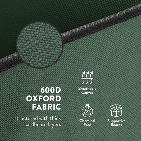 ZOBER gift wrap organizer color contrast green and black for festive storage.