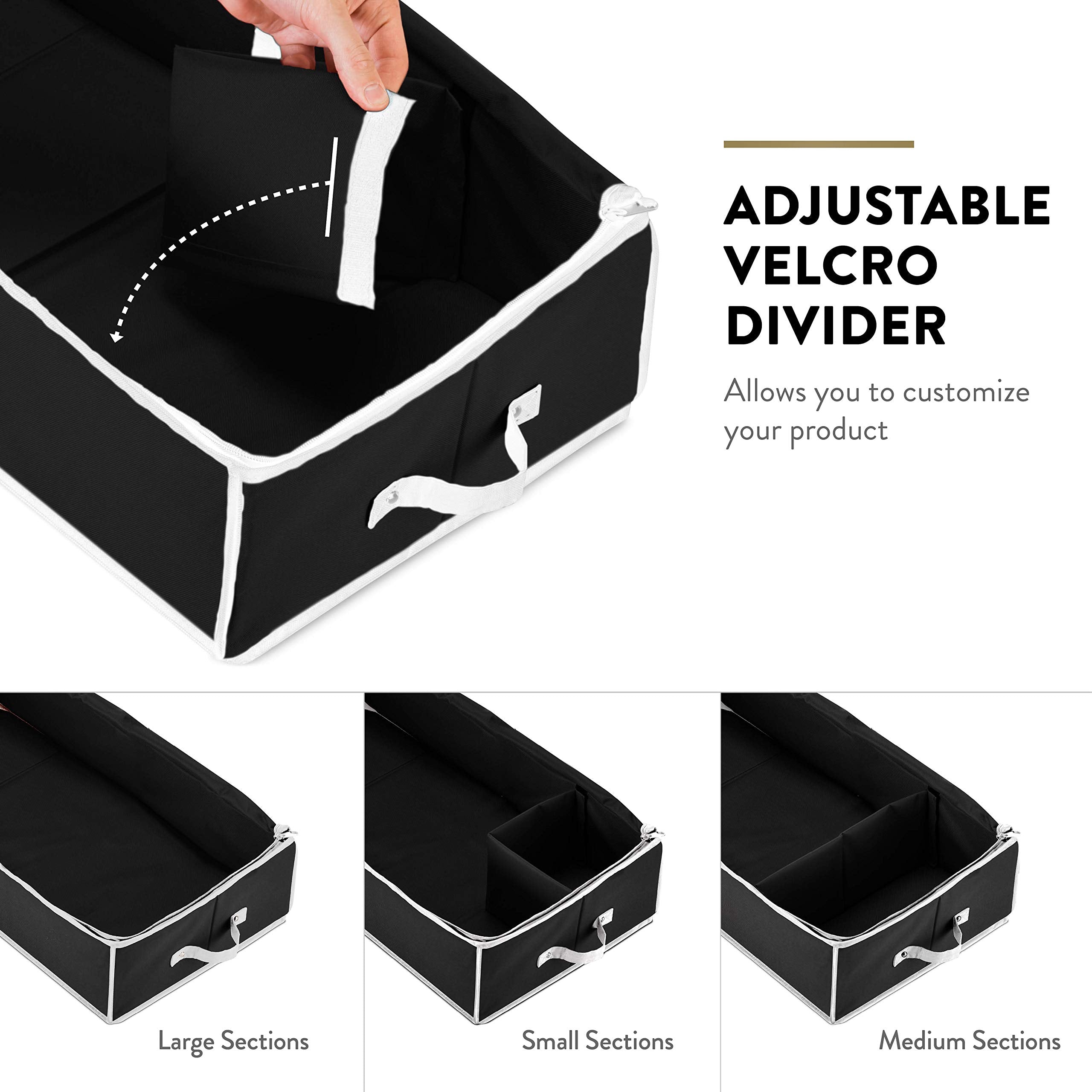 ZOBER gift wrap organizer interior pockets showcase tape, labels, and scissors accessible.