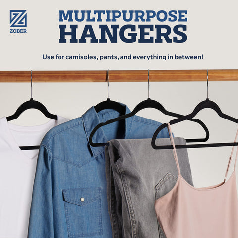 ZOBER horizontal bar supports pants and skirts with a cohesive look.