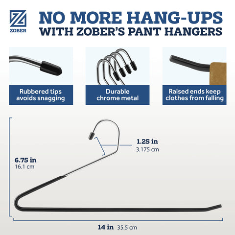 Zober rubber coating grip detail ensures secure, wrinkle-free storage