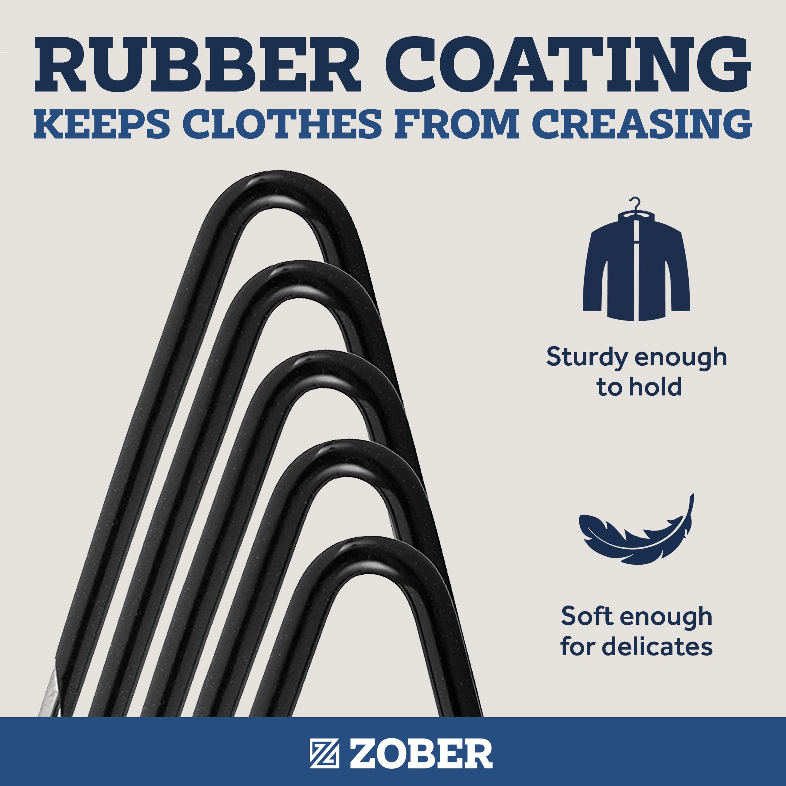 Zober space-saving hangers create extra room in your closet
