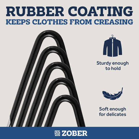 Zober space-saving hangers create extra room in your closet