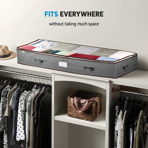 Zober see-through lid keeps contents visible while protecting items from dust.