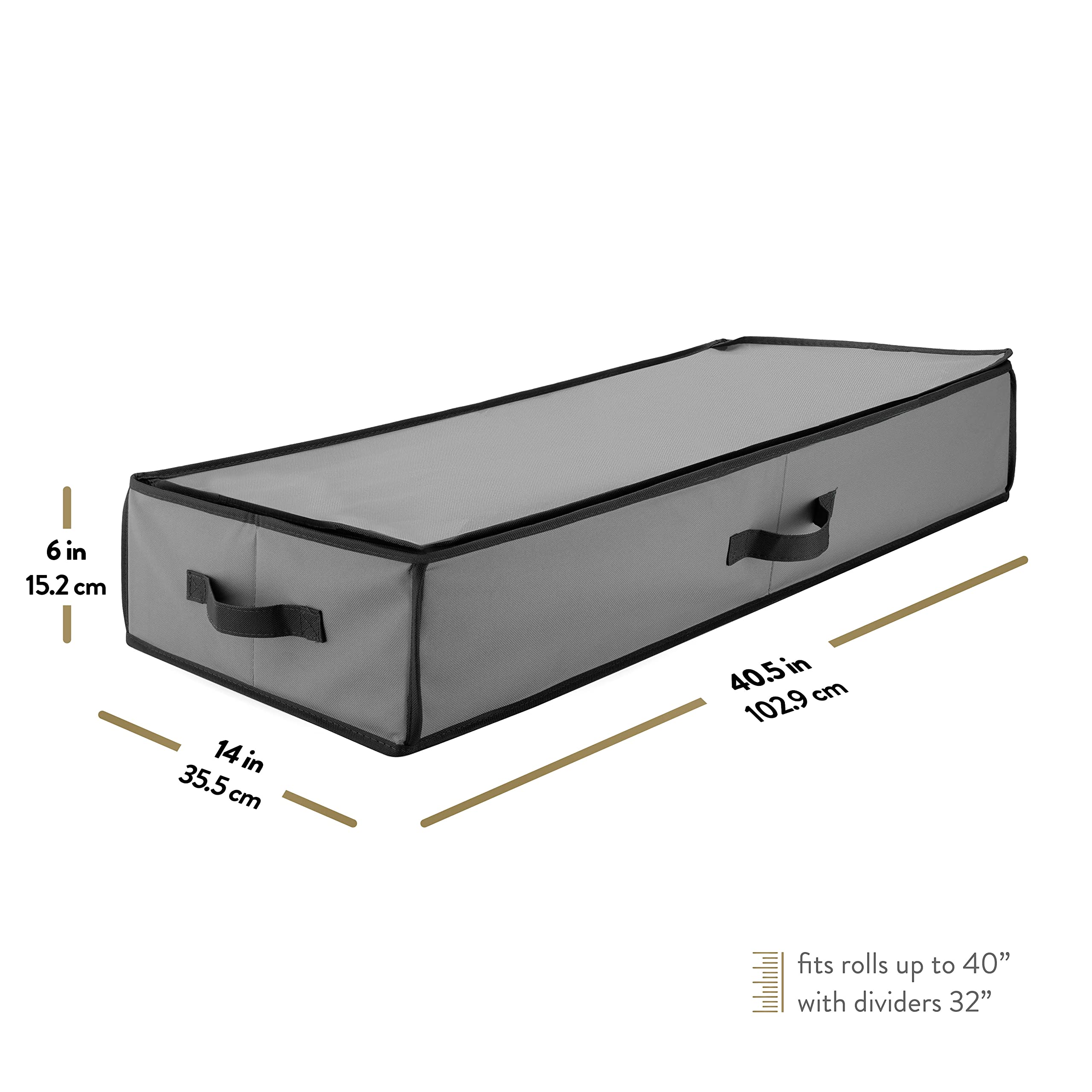 ZOBER under bed storage idea demonstrating space saving design