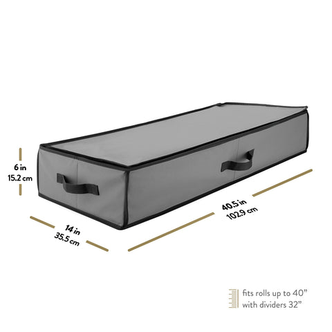 ZOBER under bed storage idea demonstrating space saving design