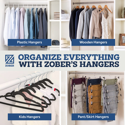 ZOBER velvet ivory strong grip keeps garments in place