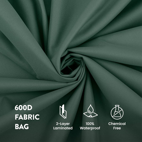 ZOBER wide dual-zipper opening enables easy tree placement