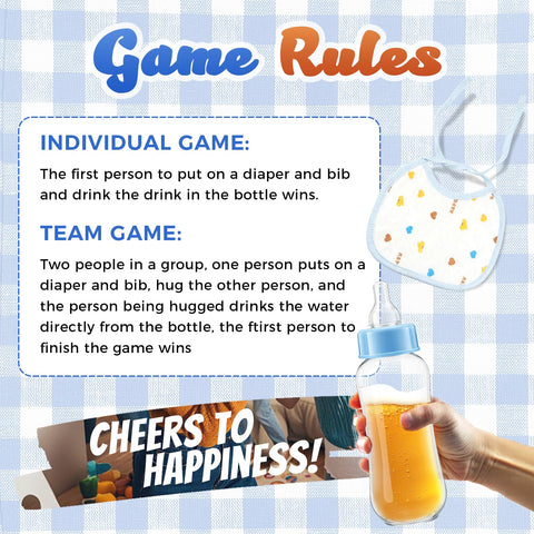ZOCONE game card for baby shower with clear instructions and fun prompts.