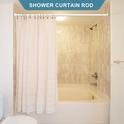 ZOCONE tension rod includes rings and brackets for flexible hanging.