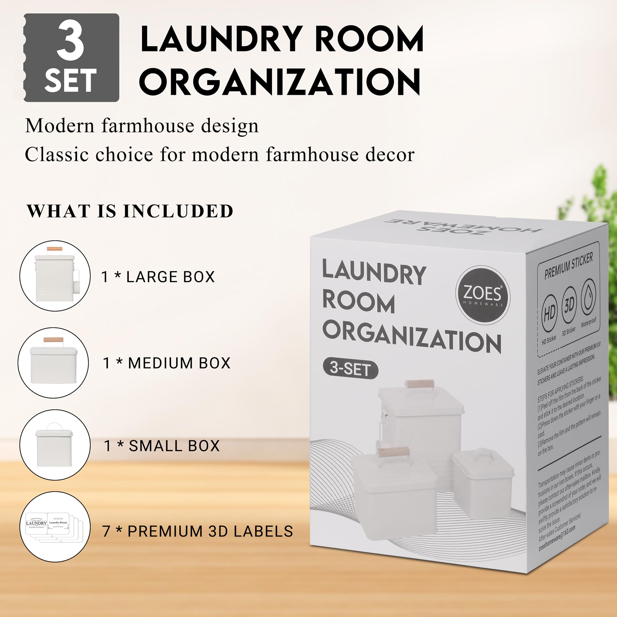 ZOES HOMEWARE dryer sheets container keeping sheets accessible and neatly stored