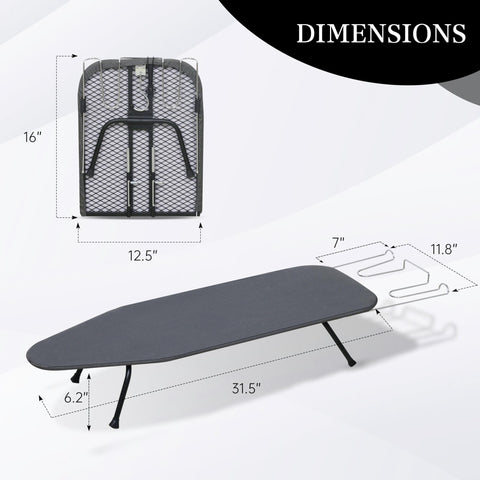 ZOES HOMEWARE easy-fold design and wall hook for tidy storage