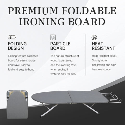 ZOES HOMEWARE iron rest with sturdy legs provides stable ironing support.