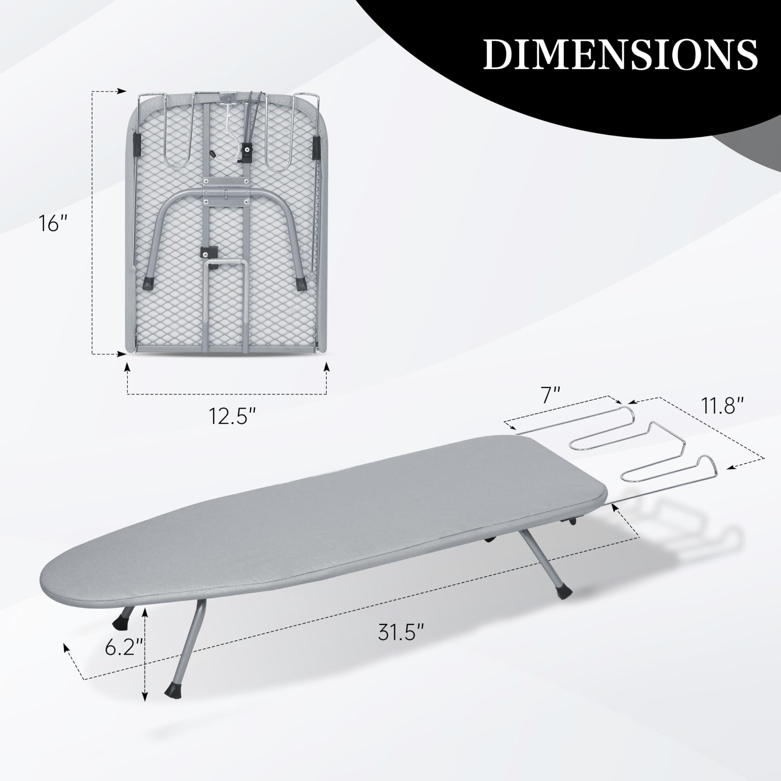 ZOES HOMEWARE folded design with hook for easy storage in small spaces.