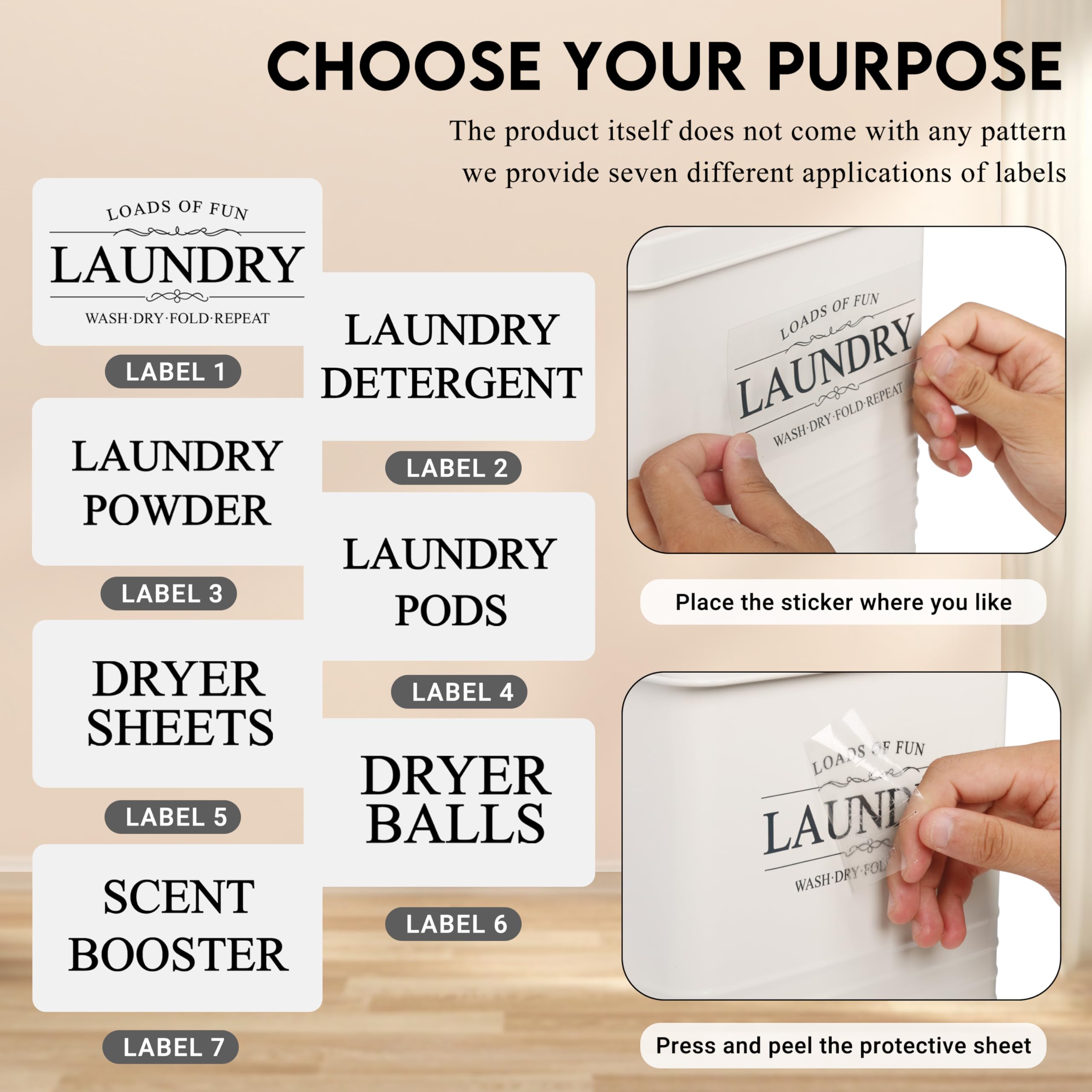 ZOES HOMEWARE laundry pods container organized for mess-free pod storage