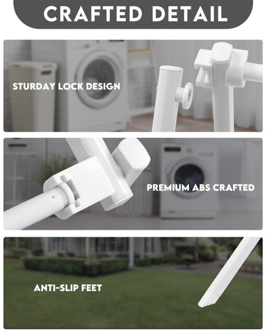 ZOES HOMEWARE premium material rack resists rust for long-lasting use.