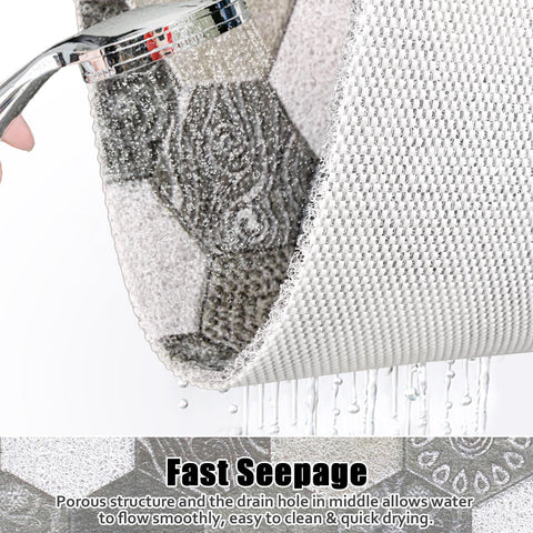 ZOESOE 24x36 inch mat offers broad coverage for safer bathroom movement.