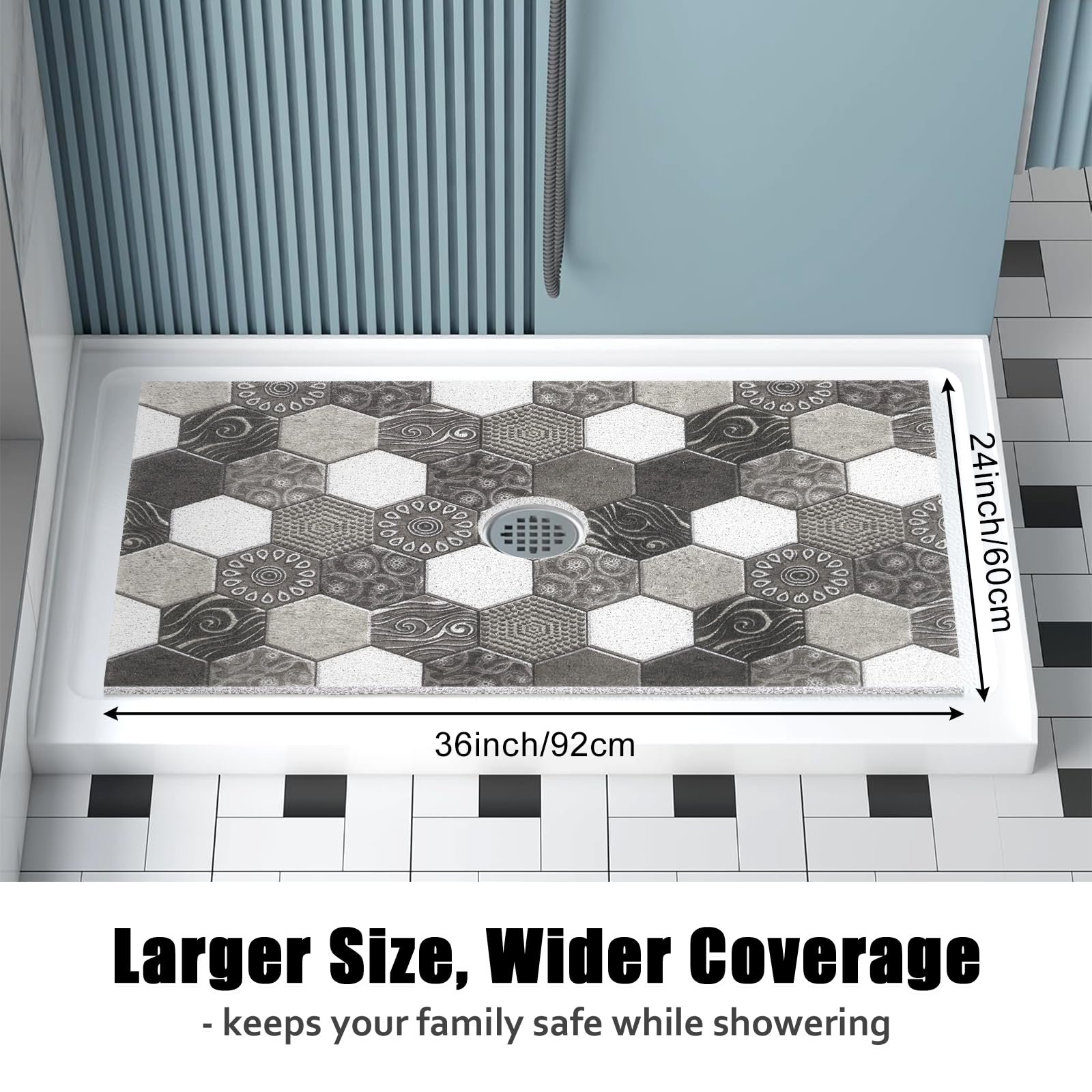 ZOESOE all-season shower mat performs reliably in family bathrooms year-round.