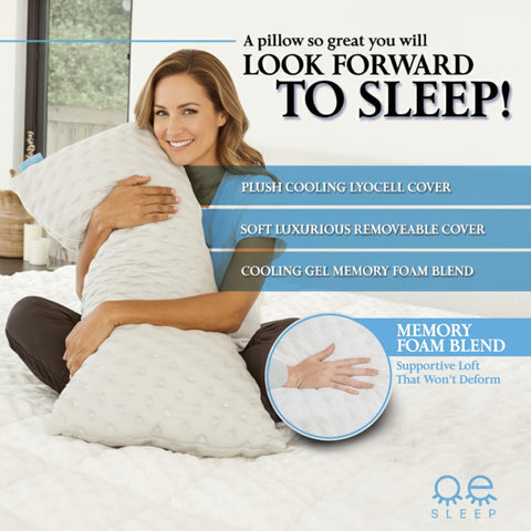 Zoey Sleep adjustable loft fill demonstrates customizable height for different sleep styles.