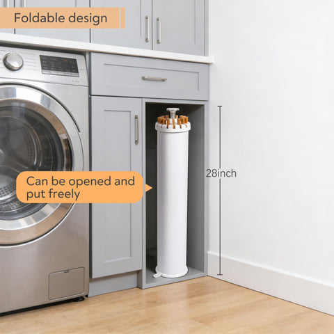 ZOFGENOW 16-pole design offers generous hanging space.