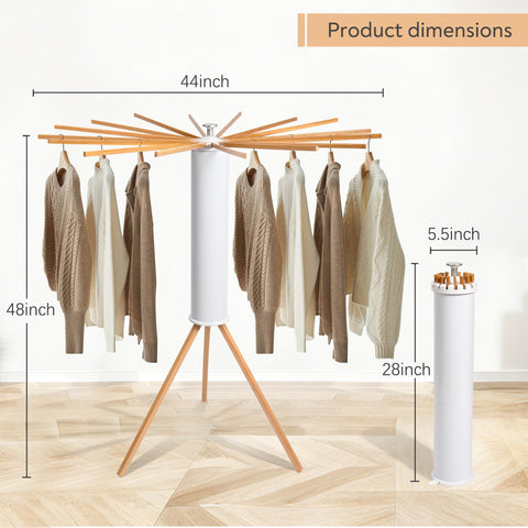 ZOFGENOW 360-degree airflow design speeds indoor drying.