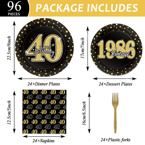 ZOIIWA 7-inch black and gold plates for cohesive mini plates.