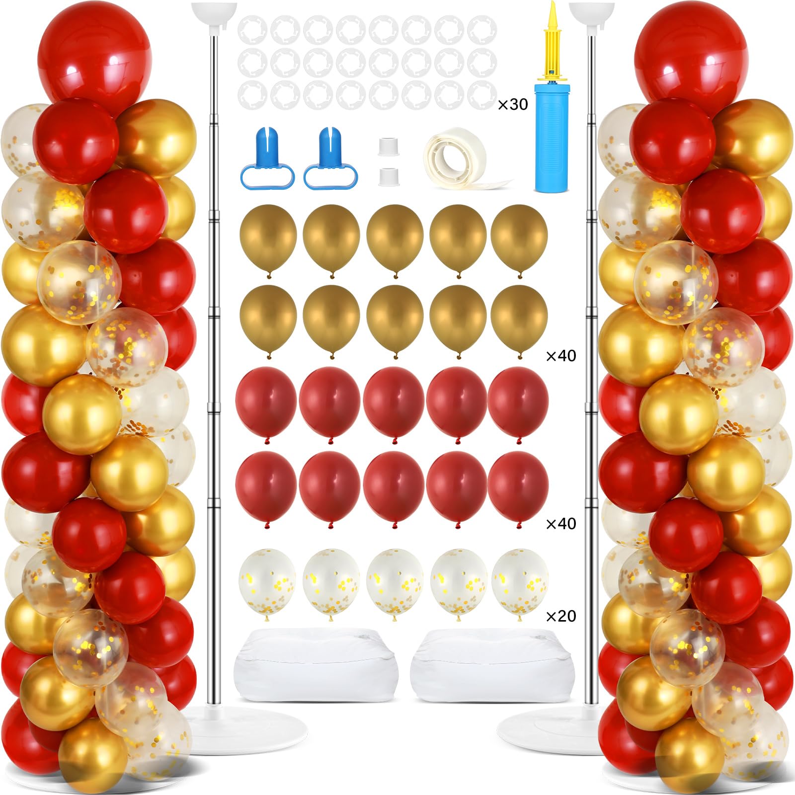 ZOIIWA balloon column stand kit for easy, adjustable party decor setup.
