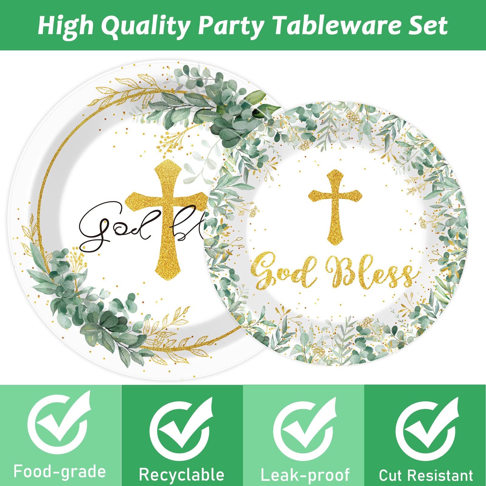 ZOIIWA napkins and black forks complement sturdy plates for quick service.