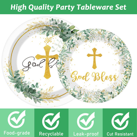 ZOIIWA napkins and black forks complement sturdy plates for quick service.