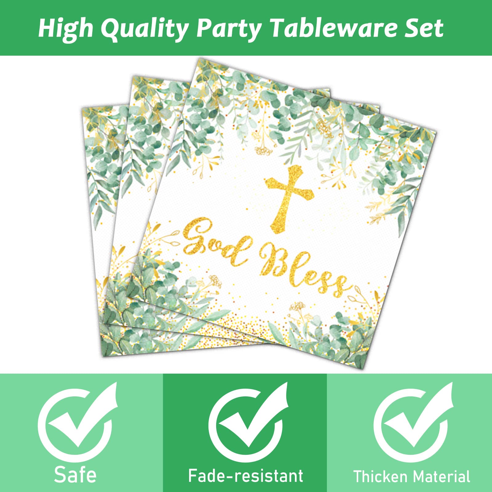 ZOIIWA eco-friendly disposable plates reduce cleanup after your celebration.