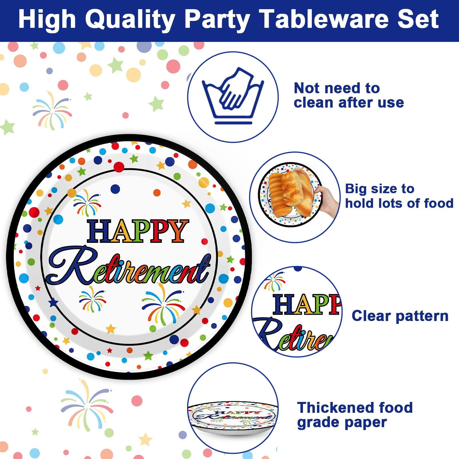 ZOIIWA retirement napkins 6-5inch, soft and absorbent for guests.