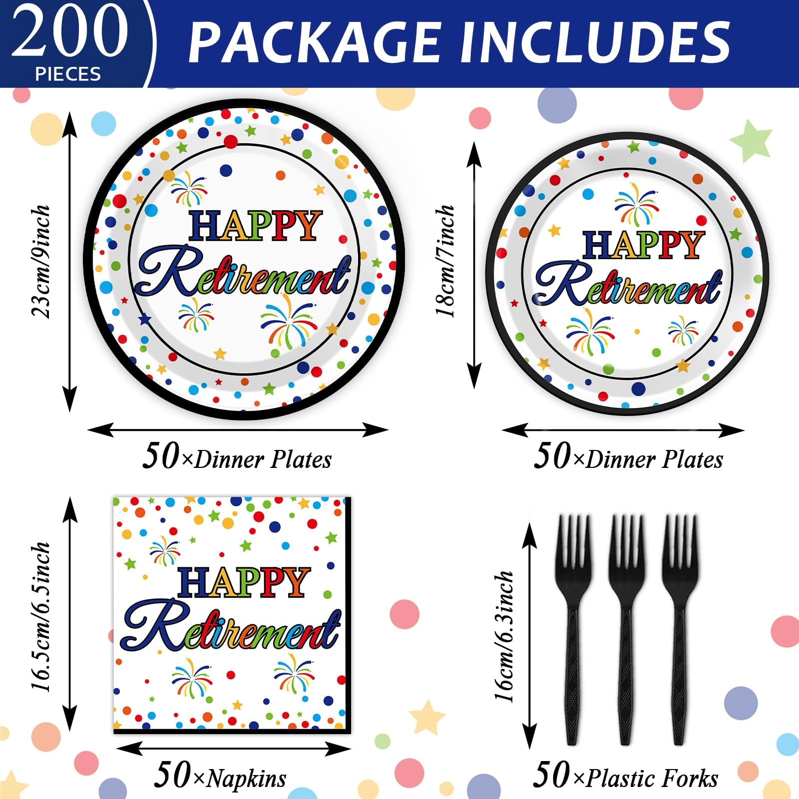 ZOIIWA retirement plates 7inch dessert, vibrant and convenient for desserts.