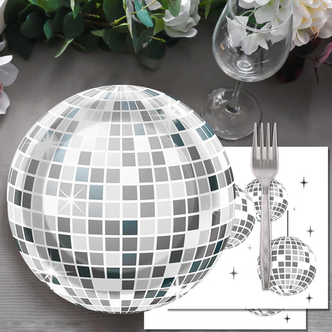 ZOIIWA wedding and baby shower tableware in a groovy disco style.