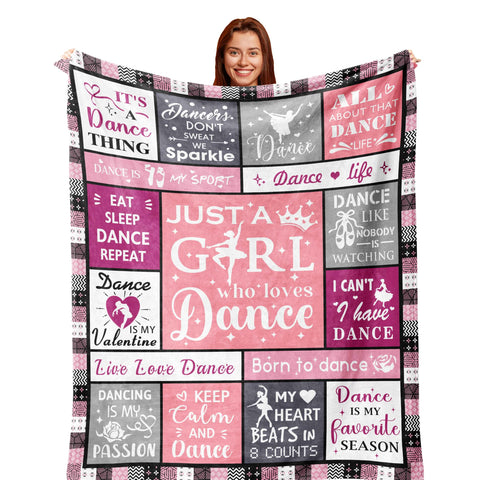 Zolumy dance recital blanket folded shows elegant pattern and gift-ready appeal.
