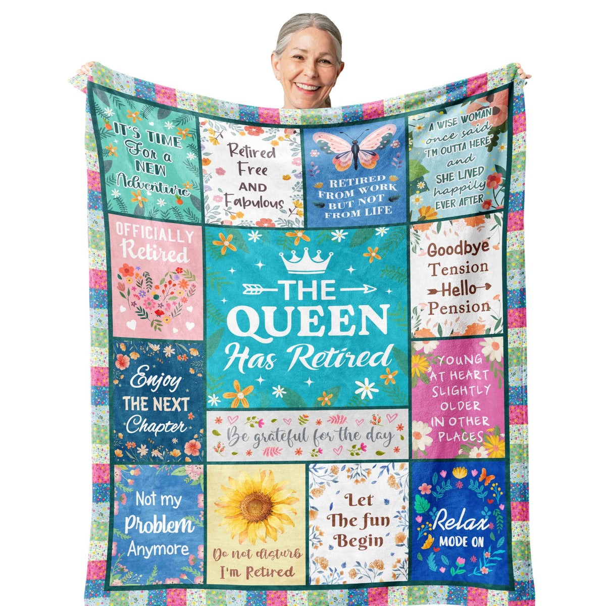 Zolumy retirement blanket with soft touch for cozy evenings