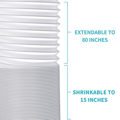 Zomia AC hose features a steel ring inside for durable, flexible operation.
