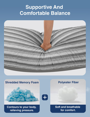ZonLi lounging setup on bed showcases full-body support for reading