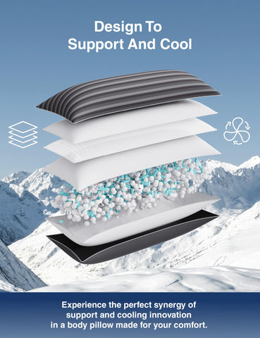 ZonLi cooling pillow memory foam fill highlights supportive shredded foam