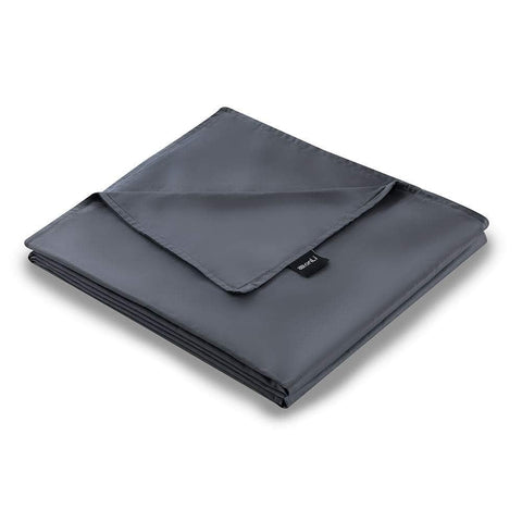 ZonLi gray duvet cover for 60x80 weighted blanket offering breathable comfort.