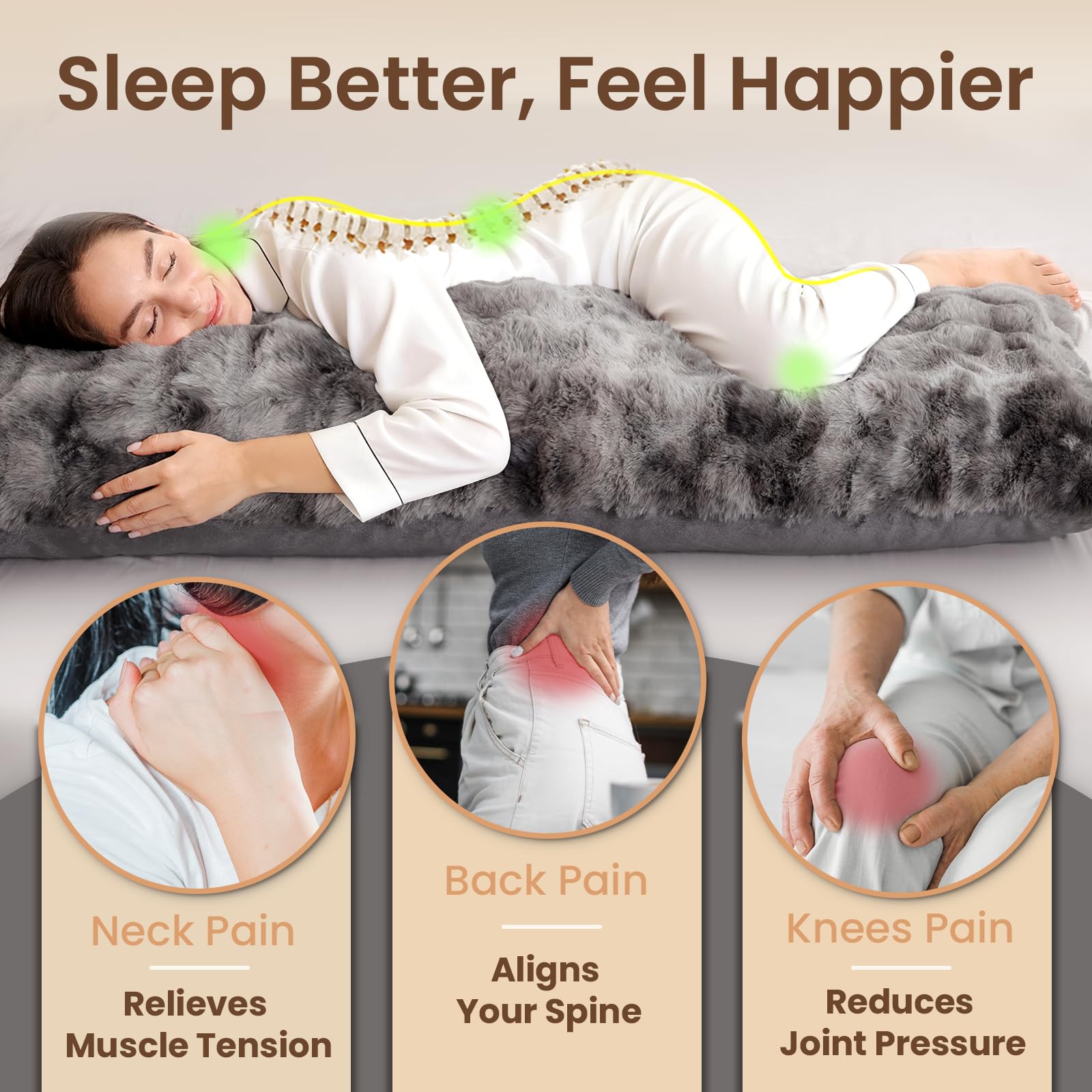 ZonLi inner zipper adjustment enables customizable pillow height.