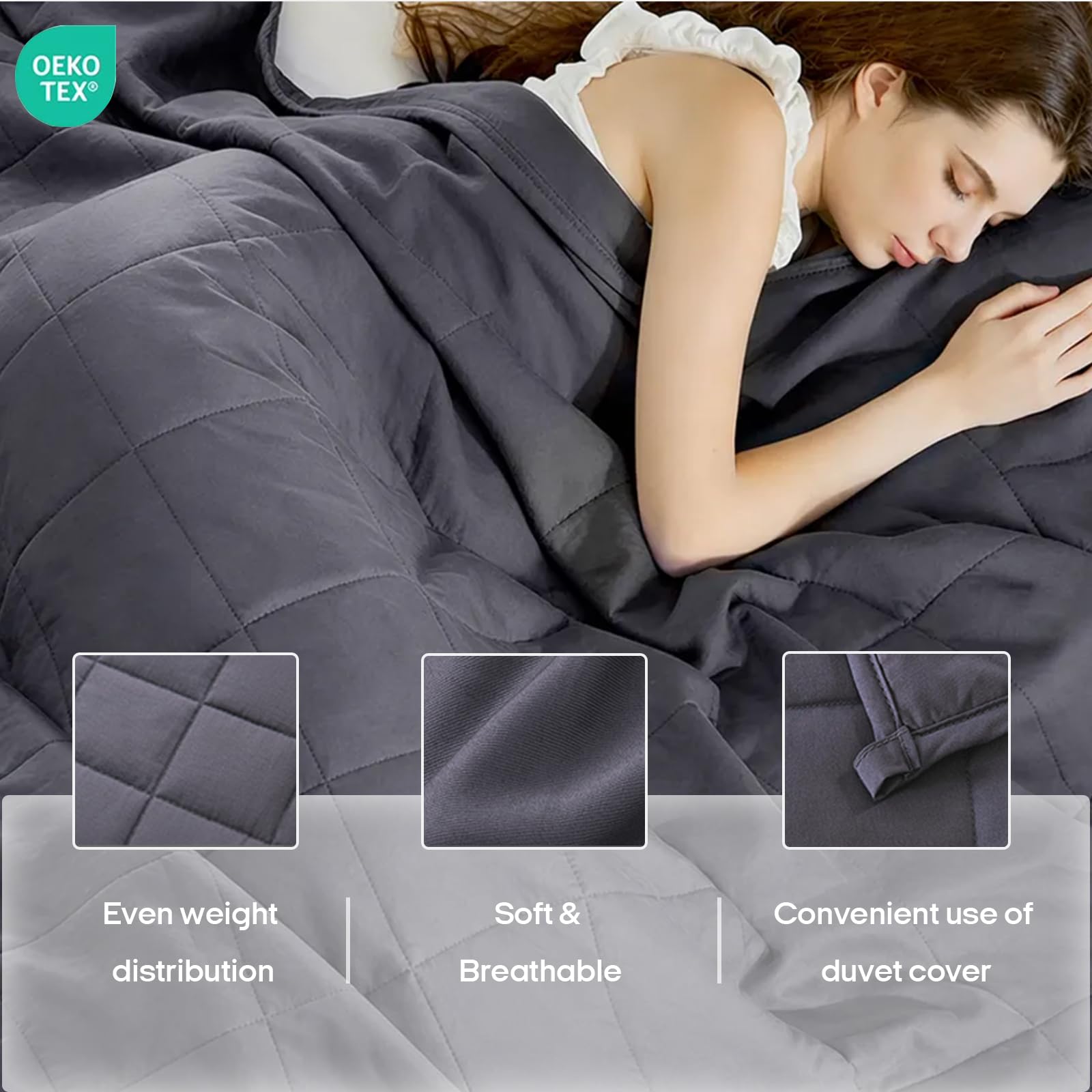 ZonLi queen-size blanket on bed demonstrates breathable fabric