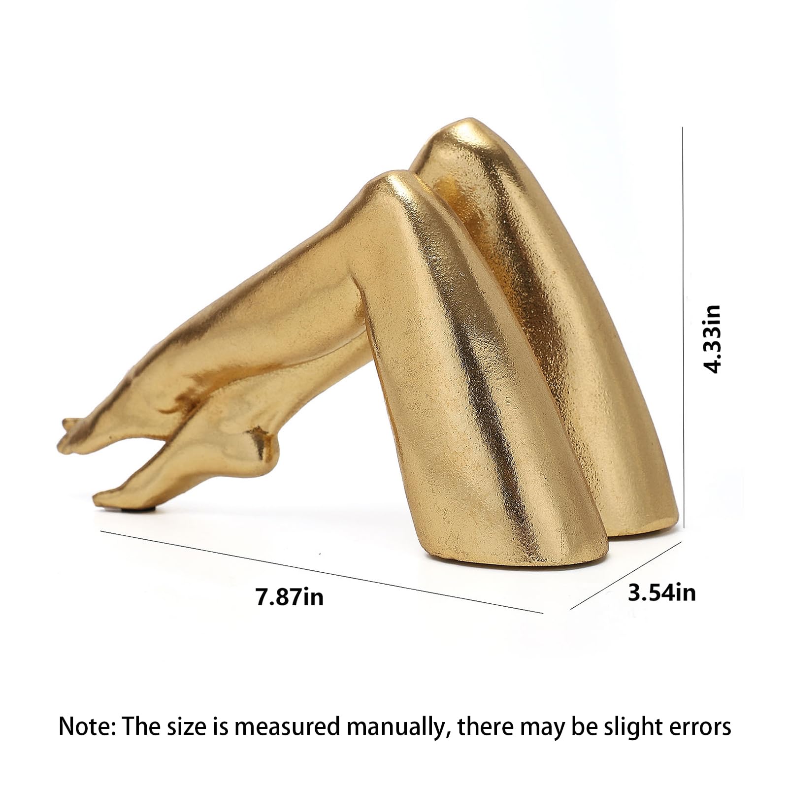 Zonsuli desktop golden legs sculpture brightens workspaces with elegant resin craftsmanship.