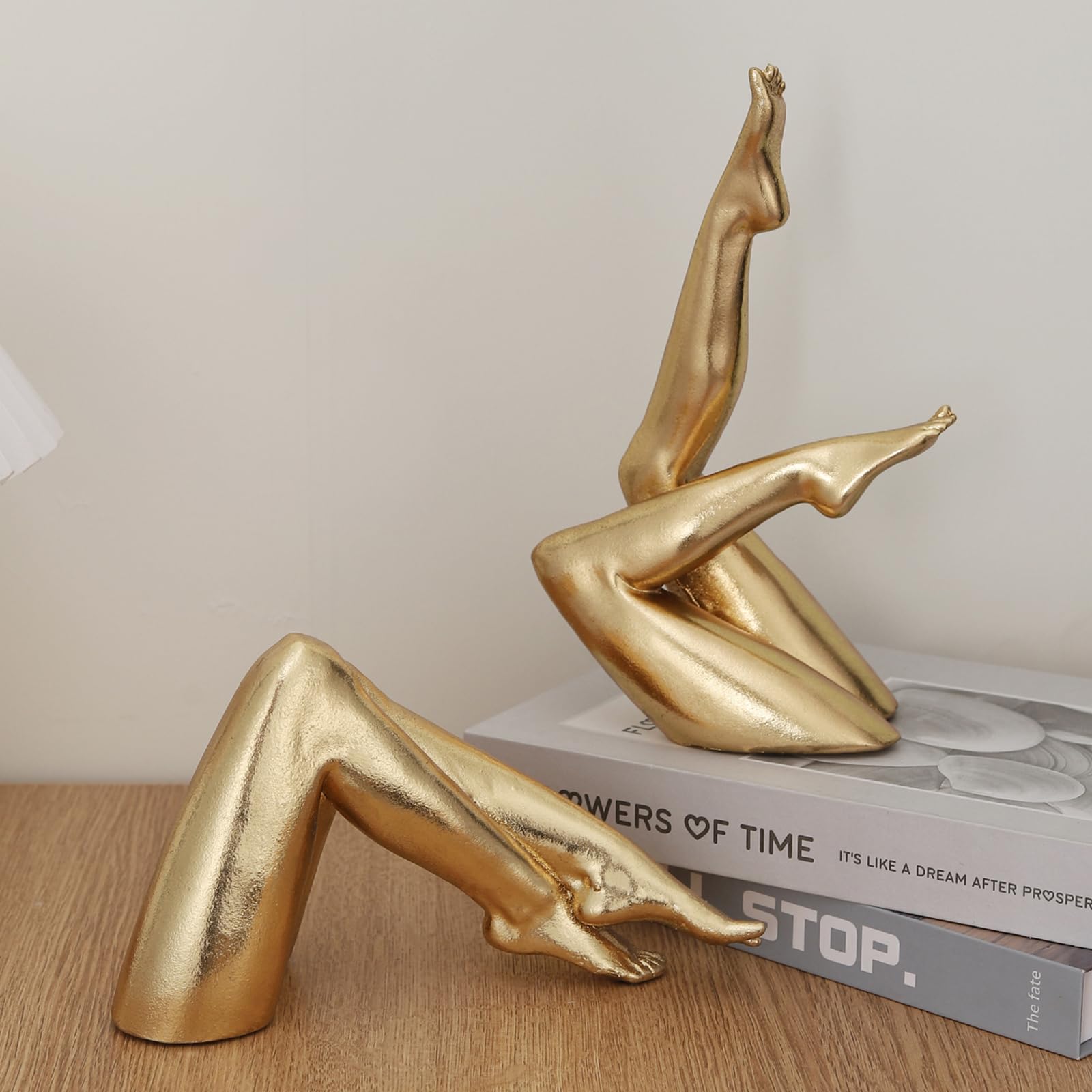 Zonsuli resin sculpture with porcelain-like finish remains durable.