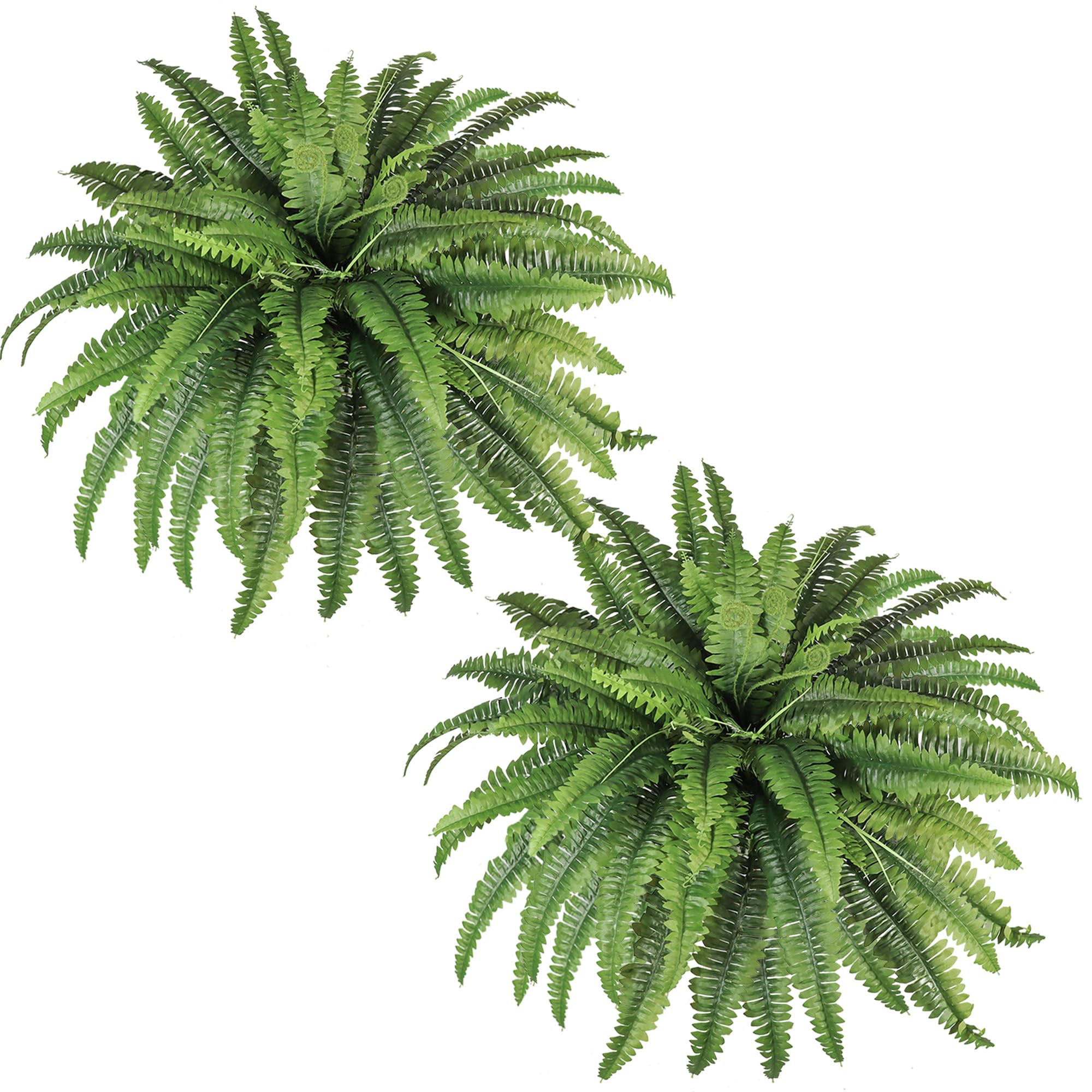 ZooFernzoom artificial 45in fern with 55 fronds for outdoor porches
