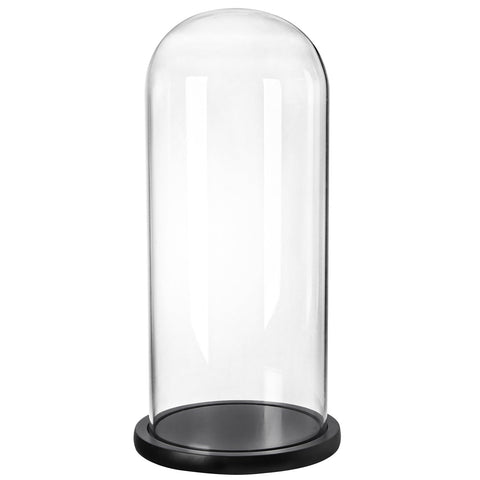 ZOOFOX 13-8 inch glass dome with base enhances keepsakes display.