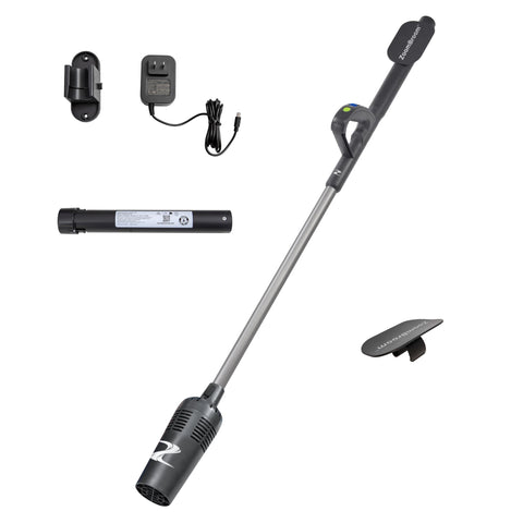 ZoomBroom lightweight air broom with ergonomic handle for easy debris removal.