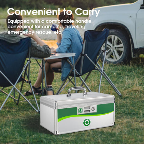ZORVIDSON medicine lock box travel-ready setup supports camping and road trips.