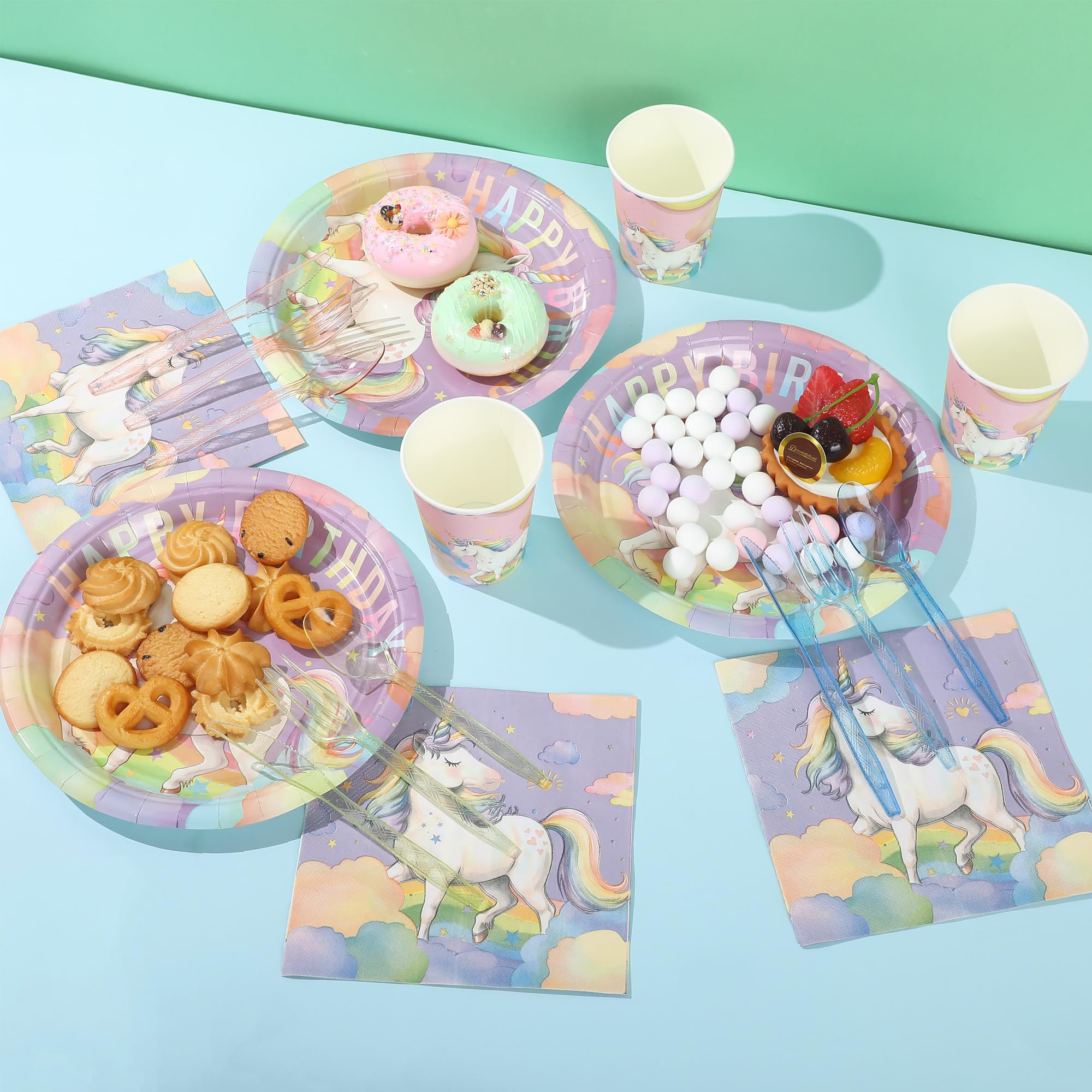 Zotmala unicorn banner brightens the room and frames the celebration