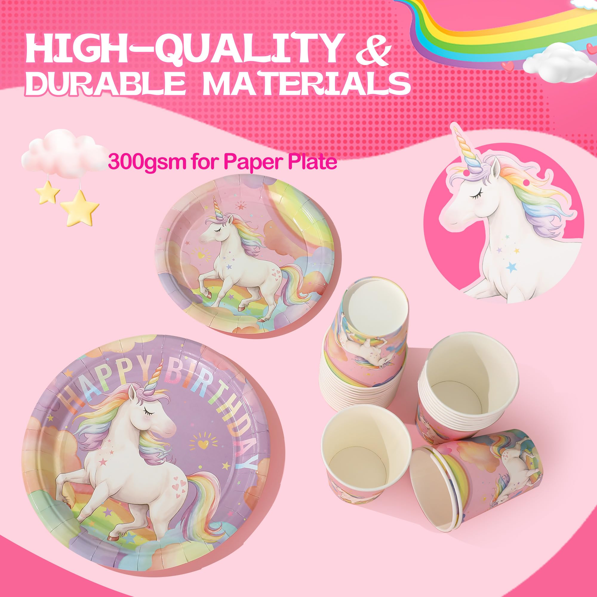 Zotmala unicorn cutlery sets provide sturdy utensils for easy dining