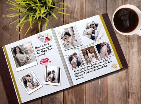 Zoview Art photo album black leather texture provides premium feel.