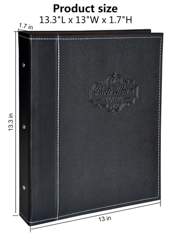 Zoview Art photo album holds 3x5 to 8x10 photos with ease.